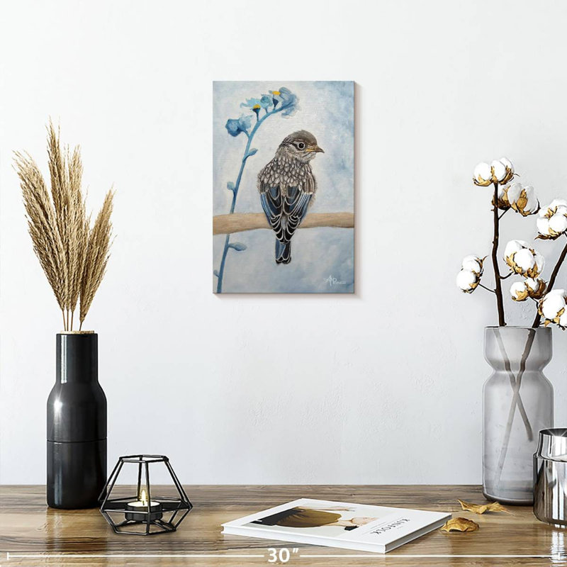 Perked And Perched, 12" H x 8" W
