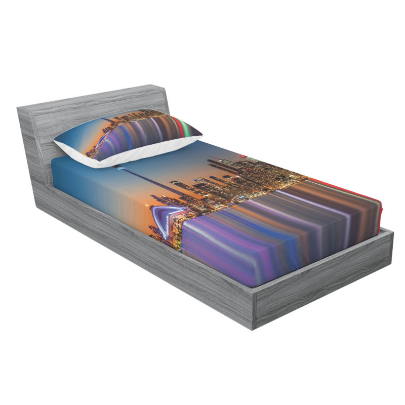 Microfiber Sheet Set, Twin XL Sheet Set with Fitted Sheet
