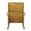 Chaise berçante d'extérieur en bois massif Rakim