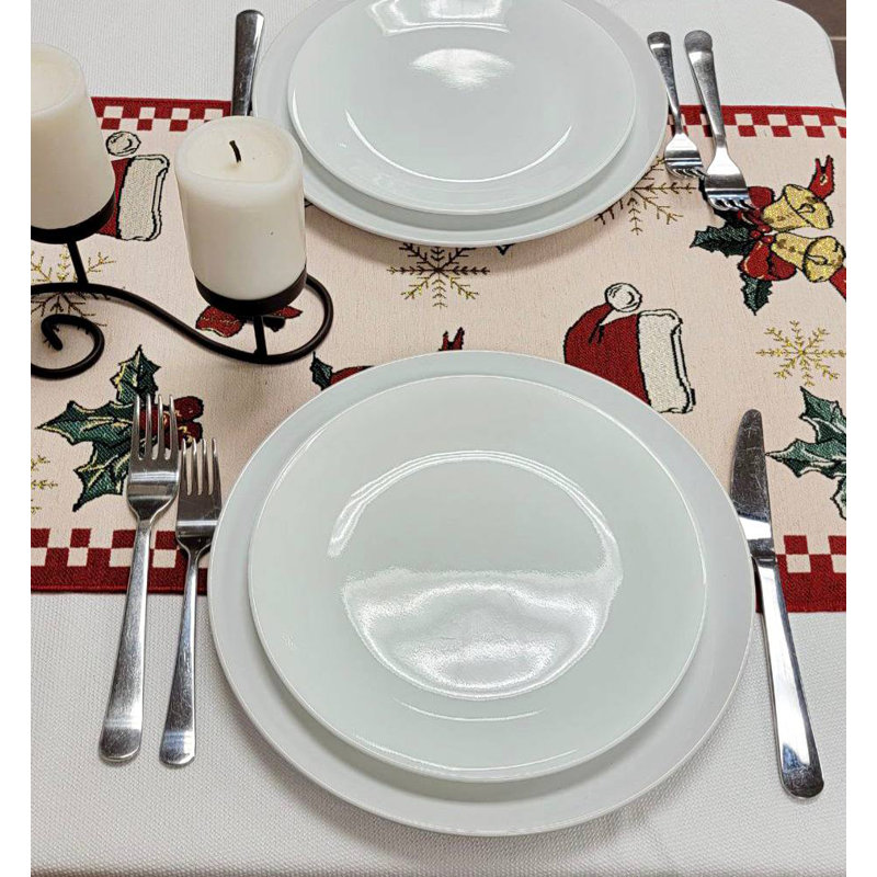 Chemin de table Classic Christmas Ornaments F07M5-10A