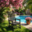Chaise berçante d'extérieur toutes saisons Classic l 25,9 po x P 32,5 po x H 41,7 po Classic
