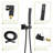 Shower System With Waterfall Tub Spout,16 Inch Ceiling Mount Square Shower System With Rough-In Valve-122404543