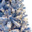 Sapin de Noël artificiel à charnière pré-éclairé 6 pi, arbre de Noël artificiel enneigé enneigé avec 750 branches de Noël