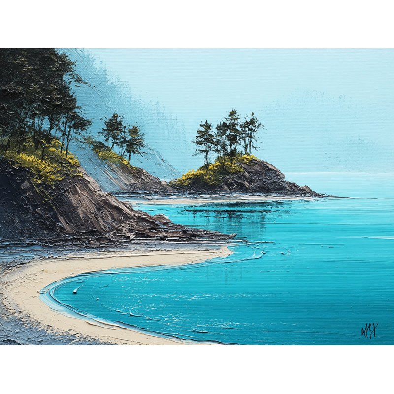 «Island Tranquility», art mural sur toile tendue