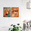 1960 1970 Fashion Floral Colourful Bright Vibrant Women 2 Piece Wall Art