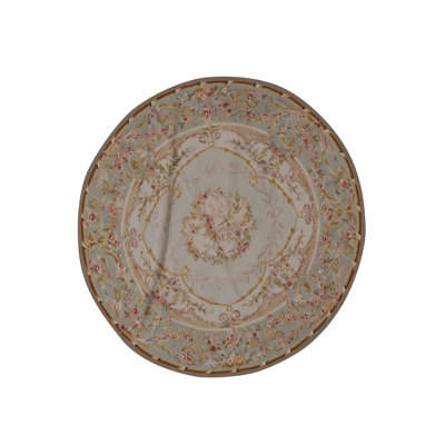 Aubusson Renaissance Wool Oriental Indoor Rug