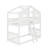 Twin Over Twin House Bunk Bed With Ladder-572416387