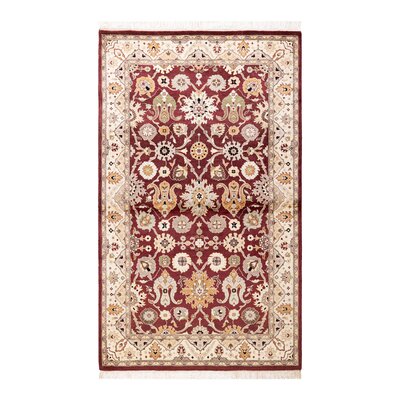 Mogul One-of-a-Kind Hand-Knotted Red/Ivory/Yellow Area Rug 3'2"" x 5'3 -  Isabelline, 51D7A04B1F1B4C73B8C72054F7CA4CF3