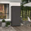 Grande armoire de rangement verticale résistante aux intempéries avec tablettes, idéale pour l'extérieur et la piscine