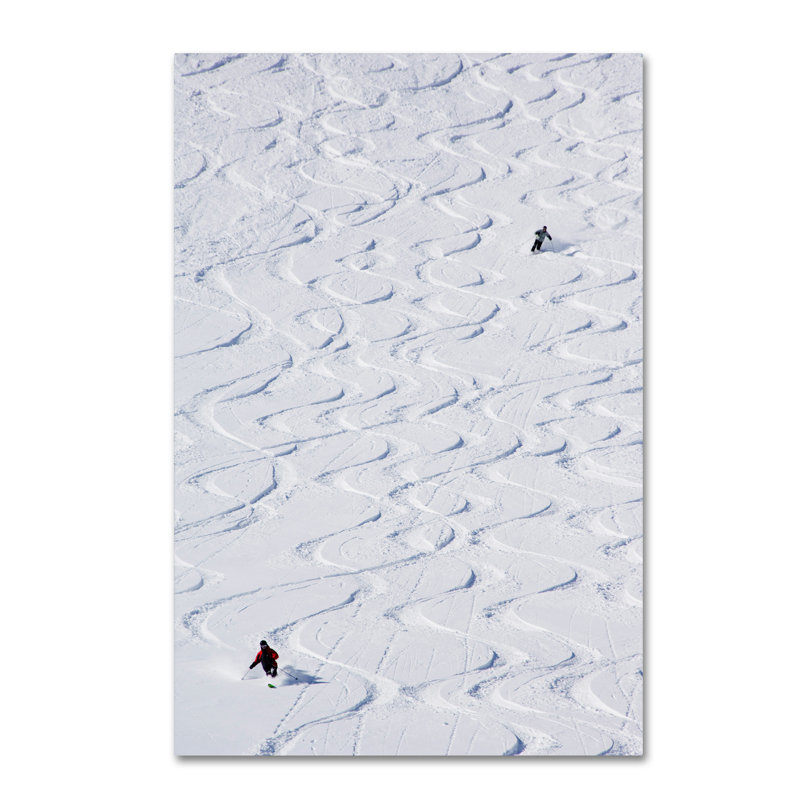 Ann «Skiing», reproduction de photo sur toile tendue, H 19 po x l 12 po
