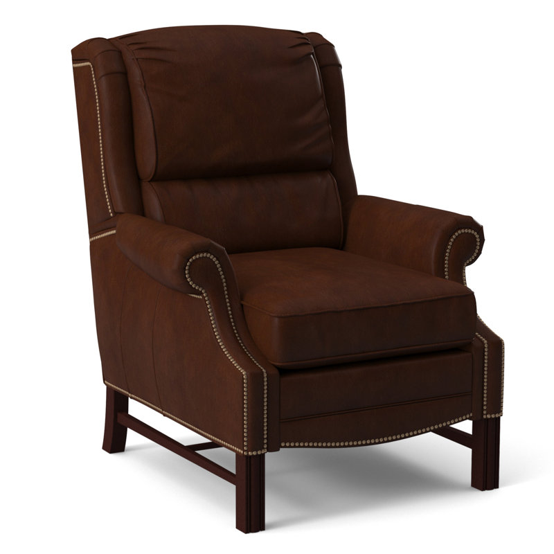 Alta Recliner, #9 Natural, Rio Mineral Genuine Leather, Mahogany