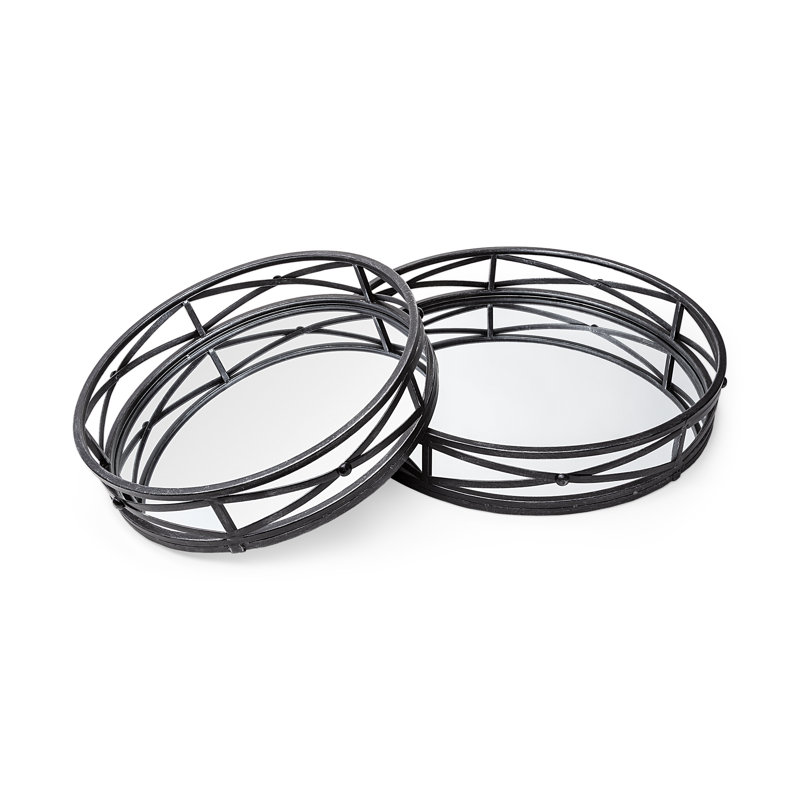 Baysden Glass Tray - Set of 2