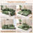Versatile Foldable Floor Couch - Modular Sectional Sofa For Living Room, Bedroom, And Studio Use-1844032441