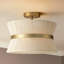 Breanna 2-Light Dimmable Hand-Woven Semi Flush Mount
