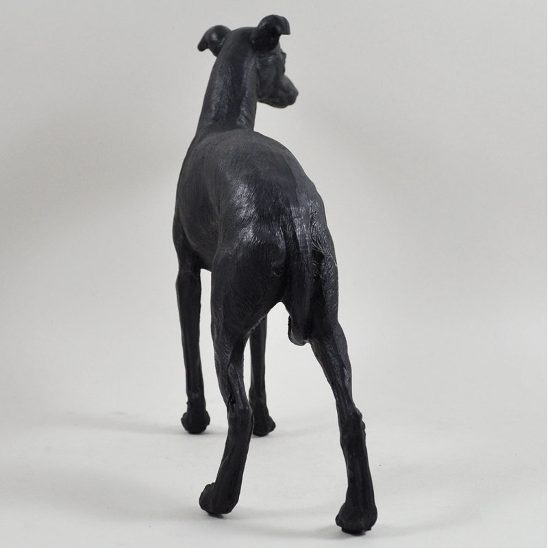 Bronze Effect Greyhound Standing Hettie Figurine Dog Sculpture
