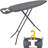 Ironing Board with Extra Thick Cover, Height Adjustable, Easy Storage with Smart Hanger