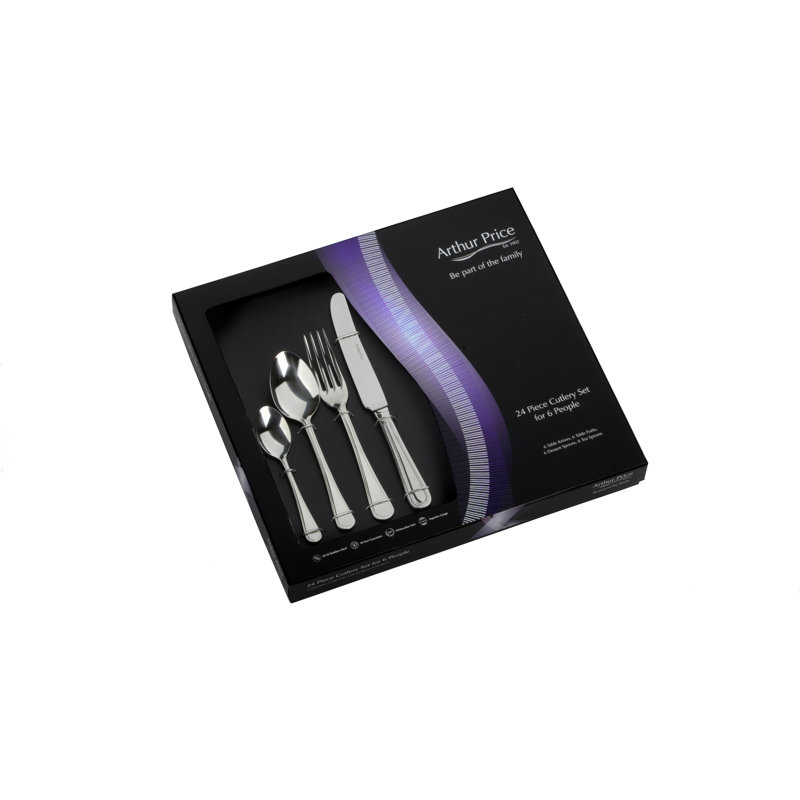 Arthur Price, Bead - 24 Piece Cutlery Set, Service for 6