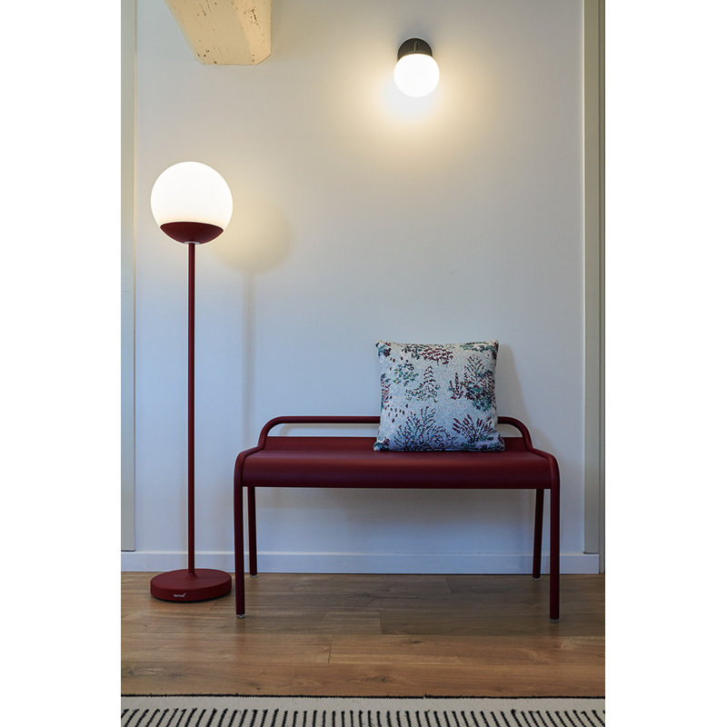 Banc de jardin en aluminium Luxembourg, Cerise noir