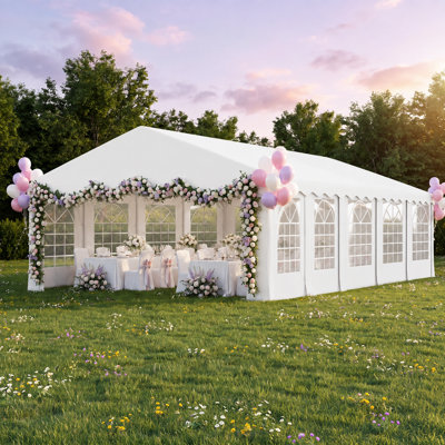 20 Ft. W x 30 Ft. D Canopy Tent With 4 Side Walls Heavy Duty Party Tents For Parties