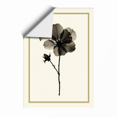 Dark Flower Study Botanical - Framed Print