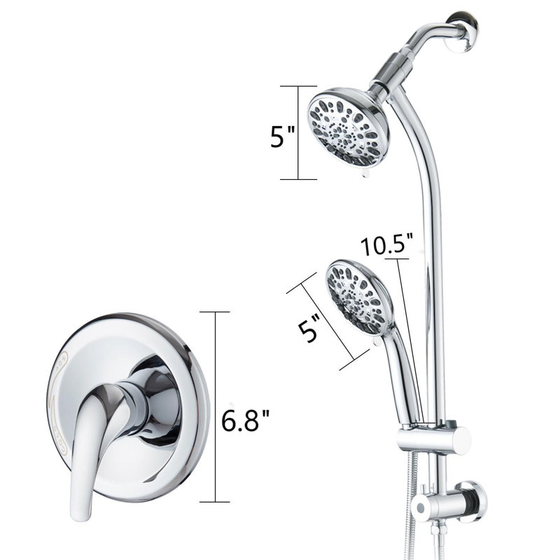 Système de douche complet, Chrome