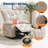 Power Lift Recliner Chair with Massage & Heat, Oversized Electric Recliner for Elderly, Side Pocket-1801946202