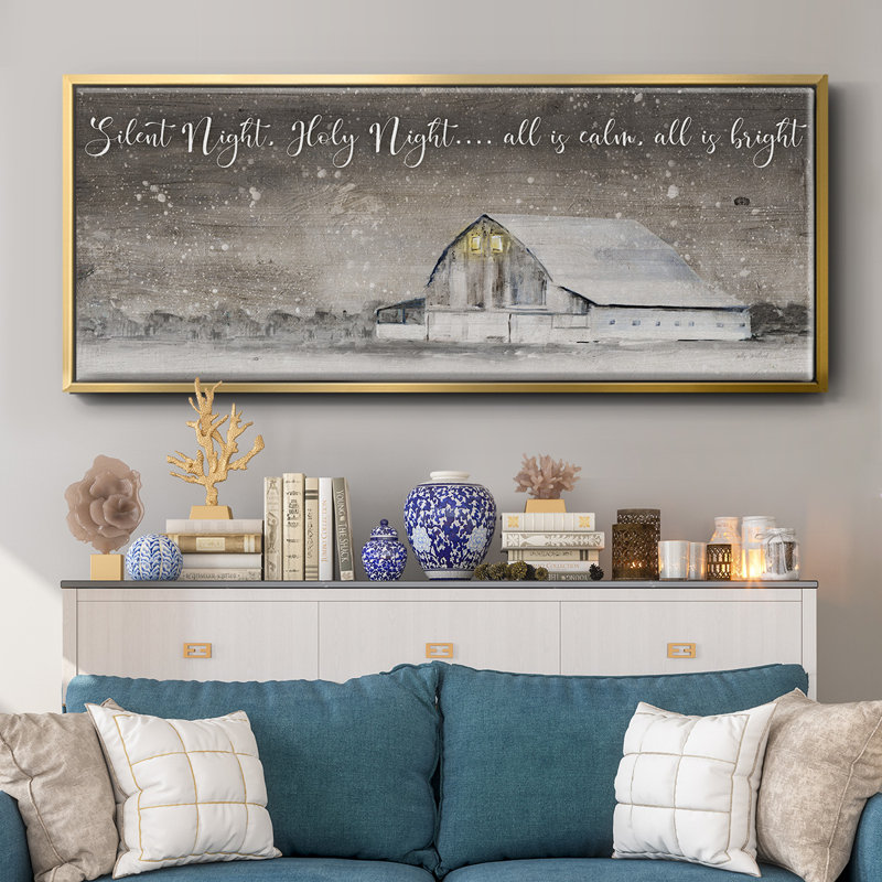 Silent Night- Framed Canvas, 24" H x 60" W