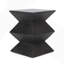 Table d'appoint d'extérieur en béton léger avec design géométrique, durable et portable pour les espaces de vie modernes