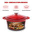 Faitout en fonte émaillée avec couvercle, cocotte en fonte à deux poignées pour la cuisson du pain, la cuisson, batterie de cuisine antiadhésive recouverte d'émail-108075570-108075569
