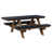 Navy Blue Top/Antique Mahogany Base