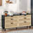 Rattan Dresser With Drawers, 6 Drawer Dresser For Bedroom, Clothes Storage Cabinet For Bedroom, Metal Handle&Wood Legs For Hallway, Living Room, Bedroom-31931868-31931870