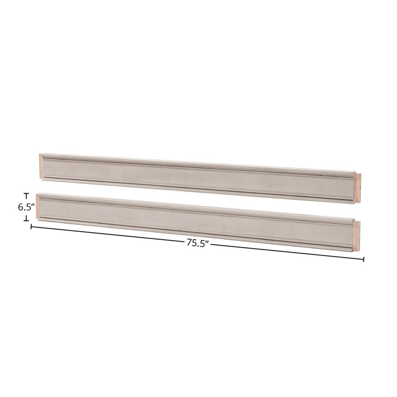 Daphnee Transitional Wood Full Size Platform Bed Rails