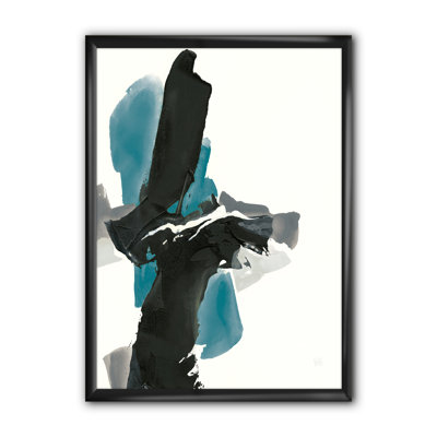 " Geometric Black And Teal IV "