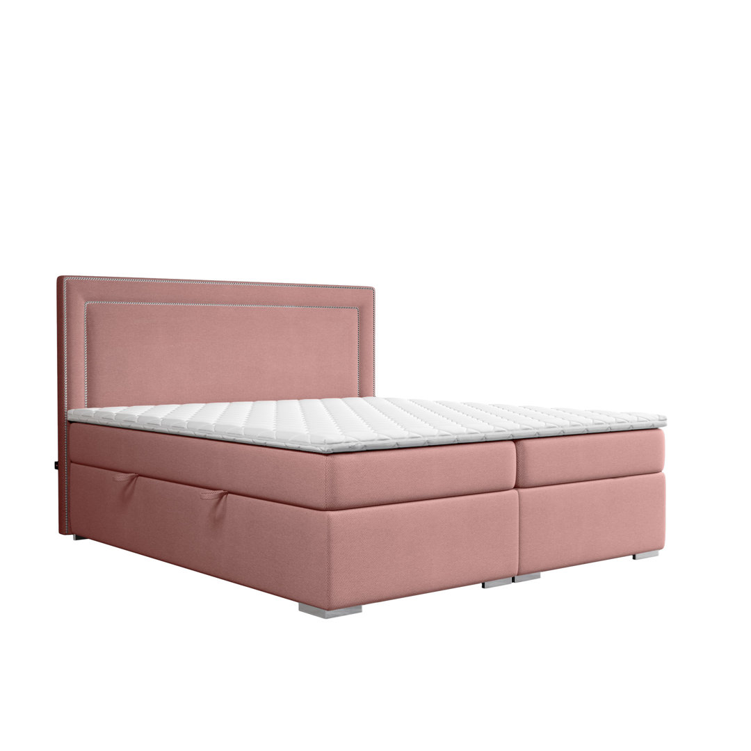 Boxspringbett Bellock mit Topper und Bettkasten