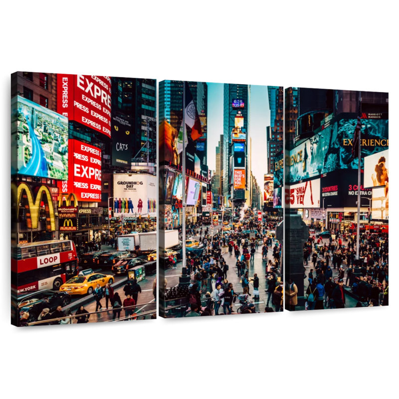 Sebbie Iconic Times Square, 36" H x 57" W