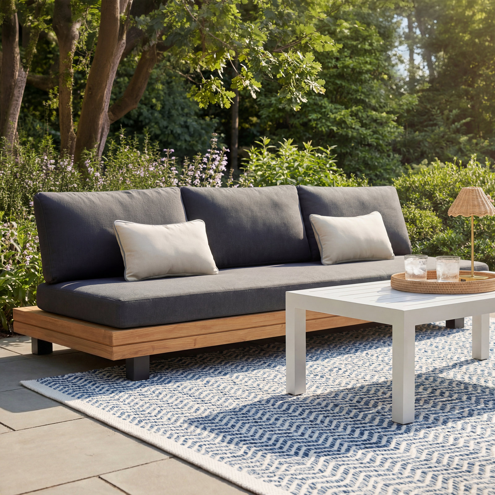 Veridian 91" Acacia Patio Sofa