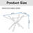 47.24" Rectangular Clear Tempered Glass Dining Table,Stylish Design with Gold Metal Legs, Kitchen Table for Dining Room-1741286798-1741286797-1718597056