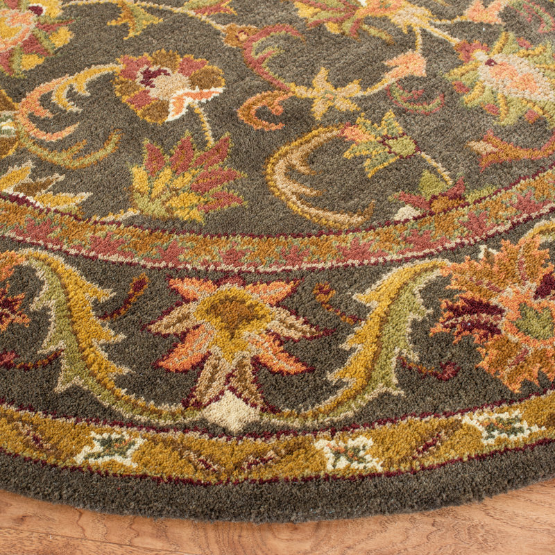 Dunbar Hand Tufted Wool Oriental Rug, Round 3'6"