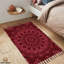 Tapis en coton tissé à la main et imprimé à plat 2 pi x 3 pi Lavable à la machine par la collection Cozy Trends