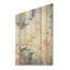 Minimalisme mamans, peinture en bleu et or I - maman, art sur bois de pin naturel-531224705