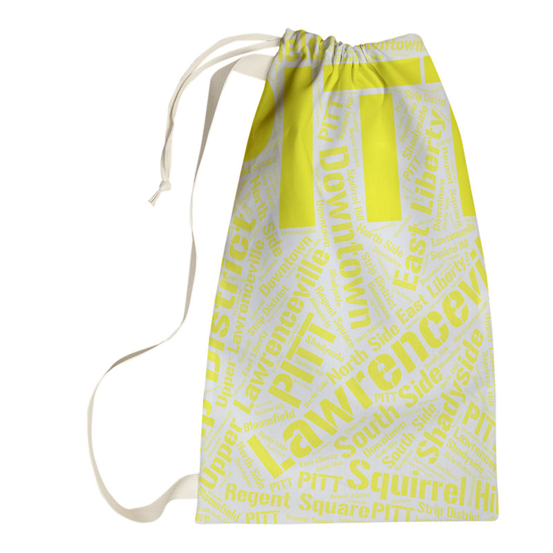 Laundry Hamper with Handles, Small (29" H x 18" W x 1.5" D), Yellow, Pittsburgh