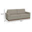 Causeuse Jeni, 2 coussins décoratifs, moderne 64 po-131080510-131082206-131080509