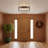 Maleika 4-Light Flush Mount Rectangular Ceiling Light-752902997