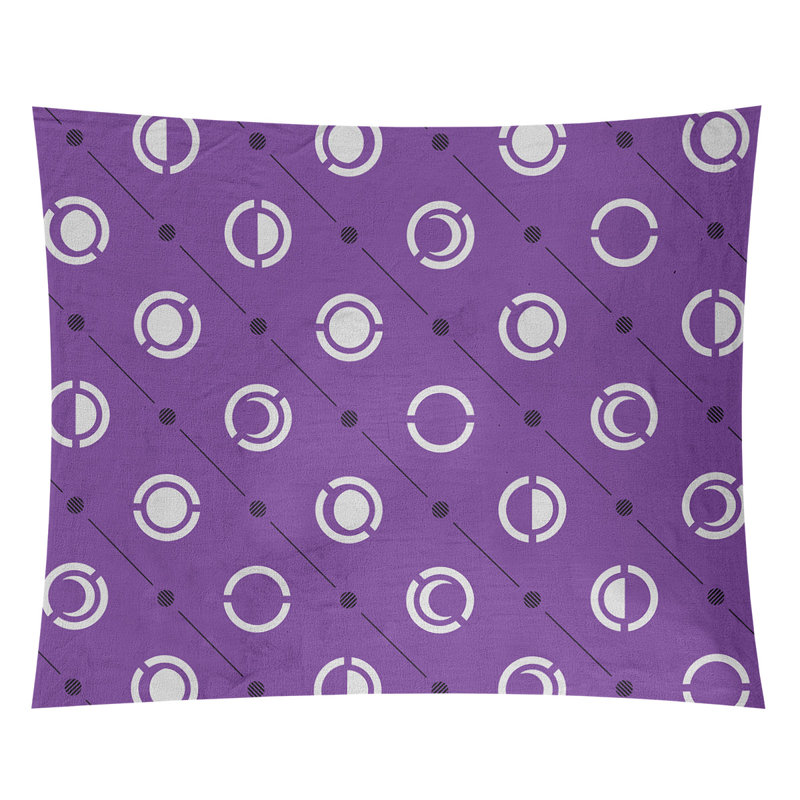 Tapisserie, H 27,5 po x l 37,5 po, Mauve / Noir