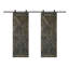 Porte de grange coulissante à panneaux en bois X Series avec trousse de quincaillerie d'installation (DIY) 2 6-80406285-80406288