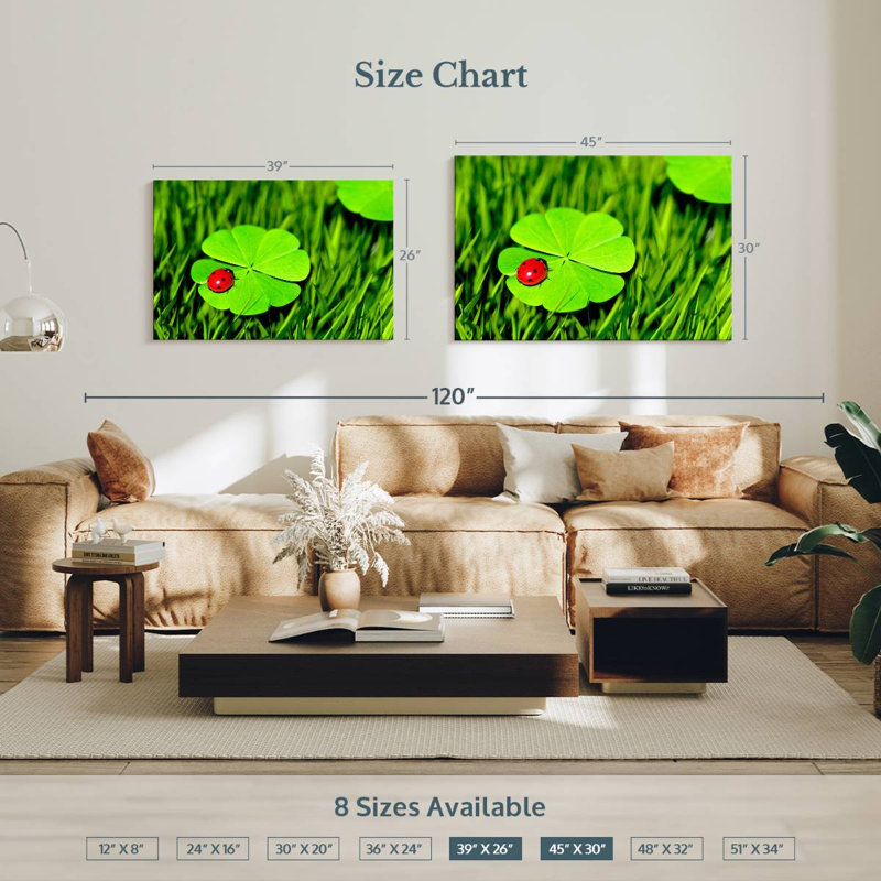 Harnek Four Leaf Clover Ladybug, 30" H x 45" W