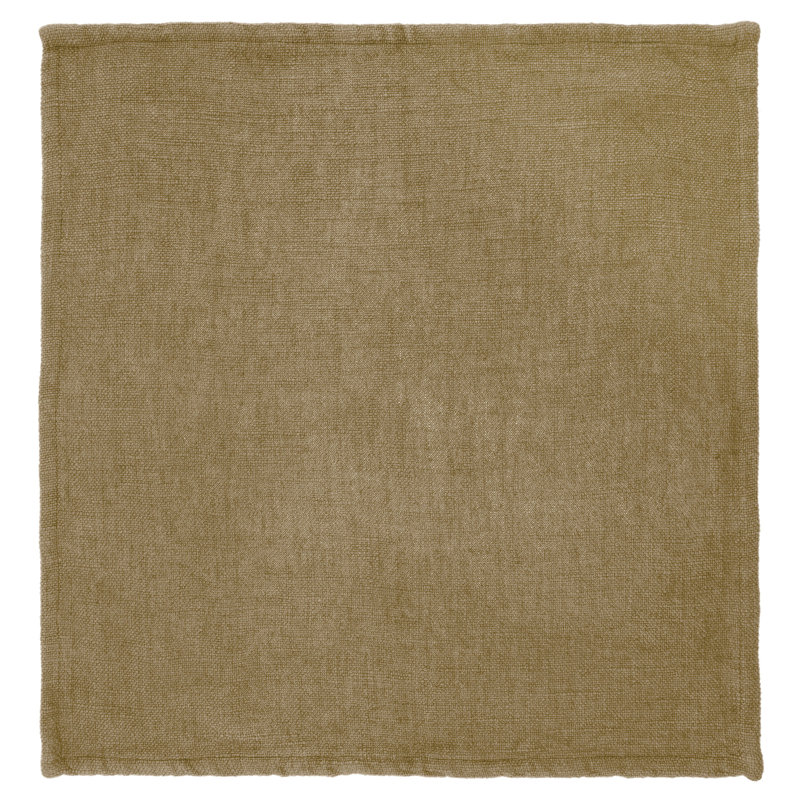 Solid Dinner Napkin Set, Brown