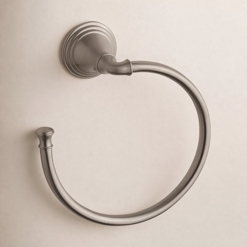 Devonshire Wall Mounted Towel Ring, Vibrant Brushed Nickel