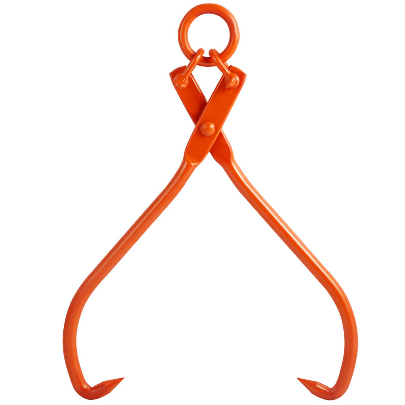 Iron Fireplace Tongs, 34.1" H x 12.5" W x 3.5" D