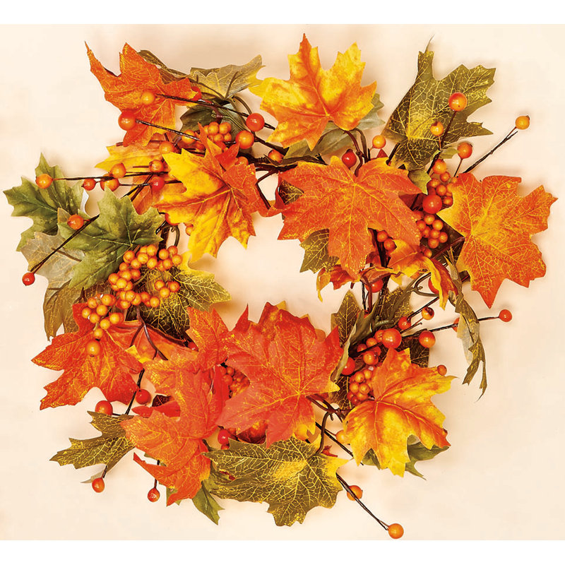 6" Artificial Mixed Fall Candle Ring